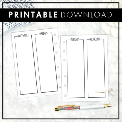 The Erica Weekly | Printable