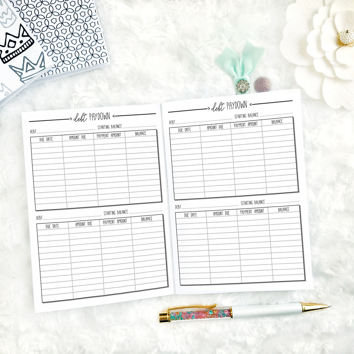 Financial Planner & Monthly Budget | Printable