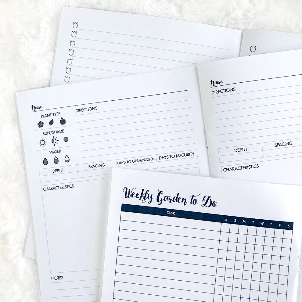 Lights Planner Action Planner Inserts Garden Planner Three Pack Printed