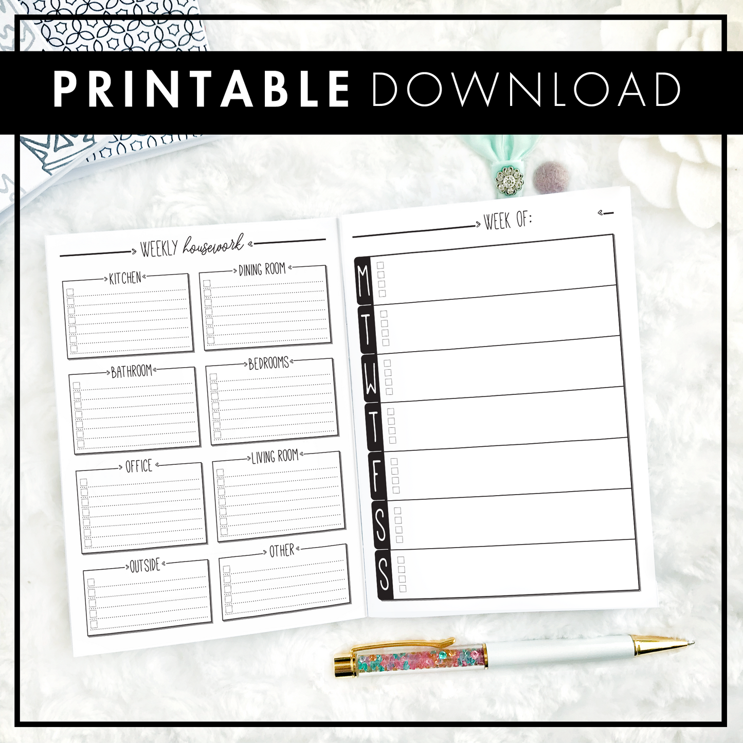 House Cleaning Planner | Printable