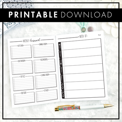 Cleaning Planner | Printable