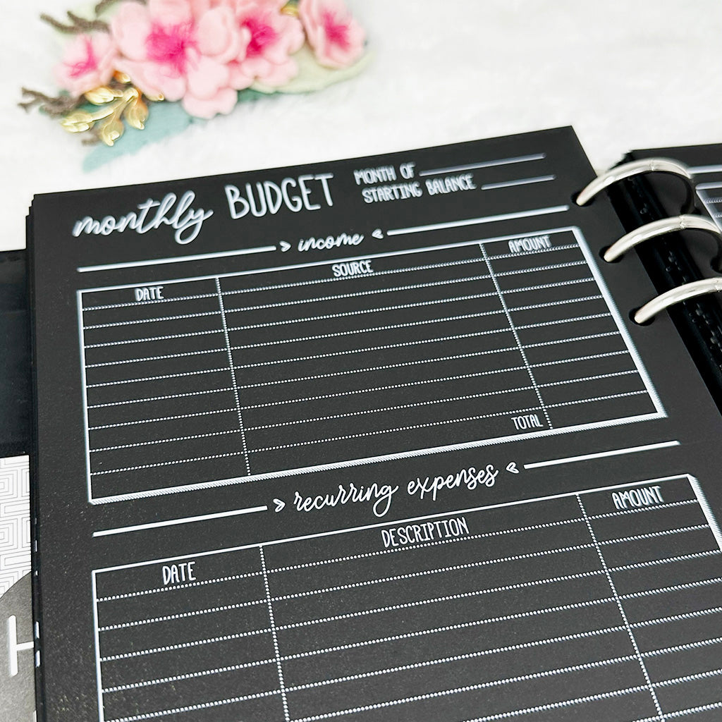 Financial Planner & Monthly Budget | Blackout