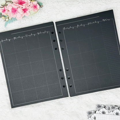 RTS 011 | Monthly/Weekly Blackout Planner | B6 Rings