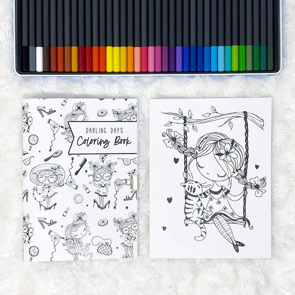 Darling Days Coloring | Printed