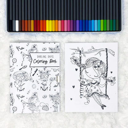 Darling Days Coloring Book | Printed