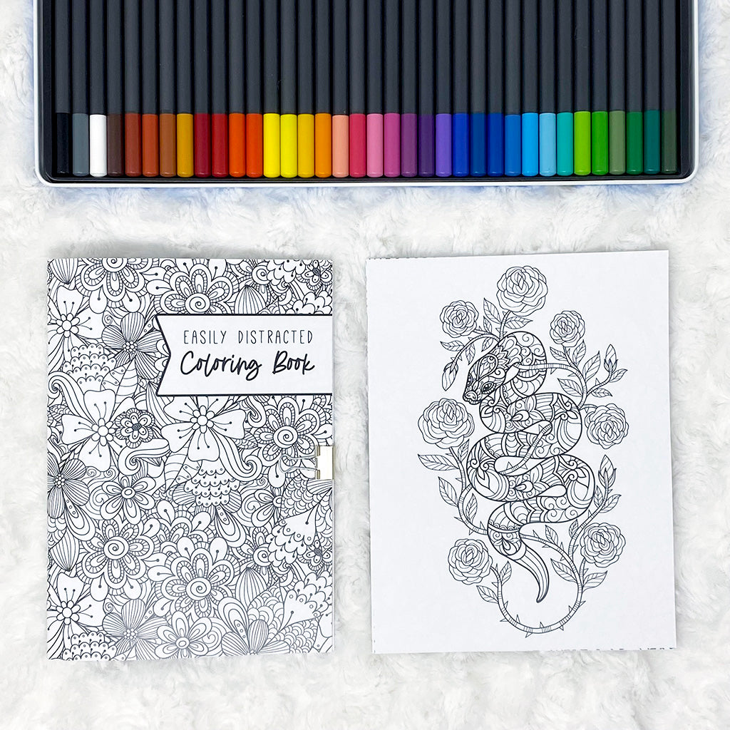 Easily Distracted Coloring | Printed