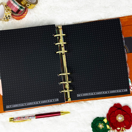 Christmas Dot Grid Pages | Blackout | Printed