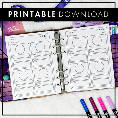 Wild Contacts Insert | Go Wild 2023 Official Merchandise | Printable