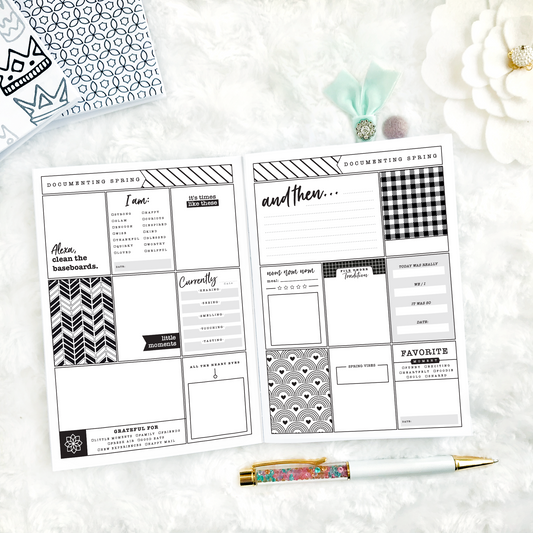 Memory Keeper | Yearly with Journaling Prompts | Printed