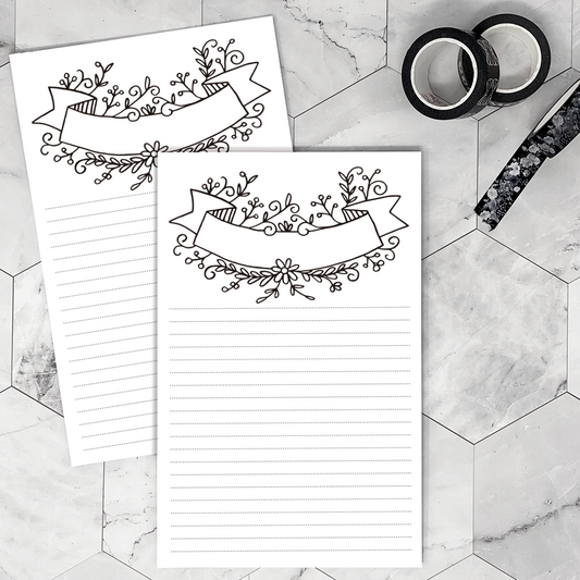 Floral Notes | Notepad | Printed
