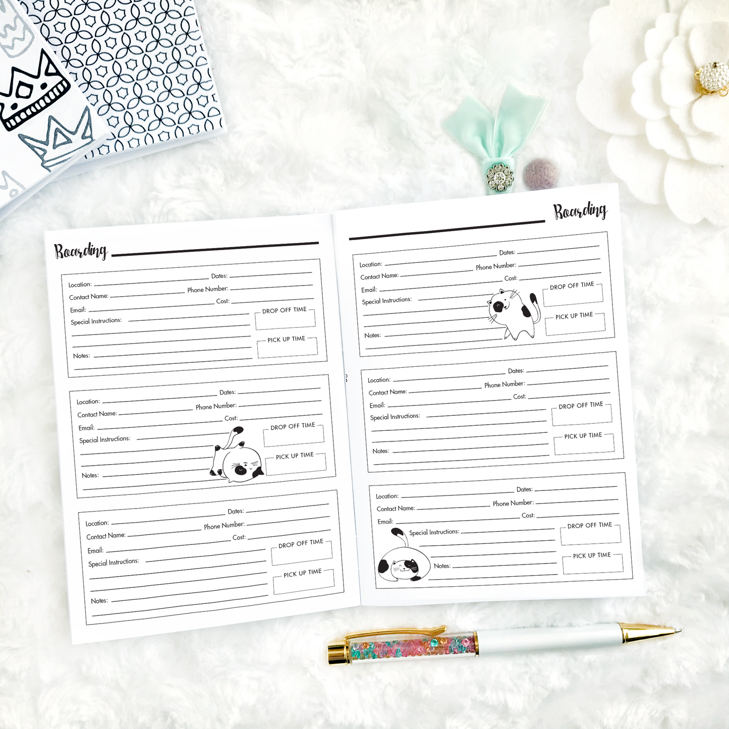 Pet Planner for Cats | Printed