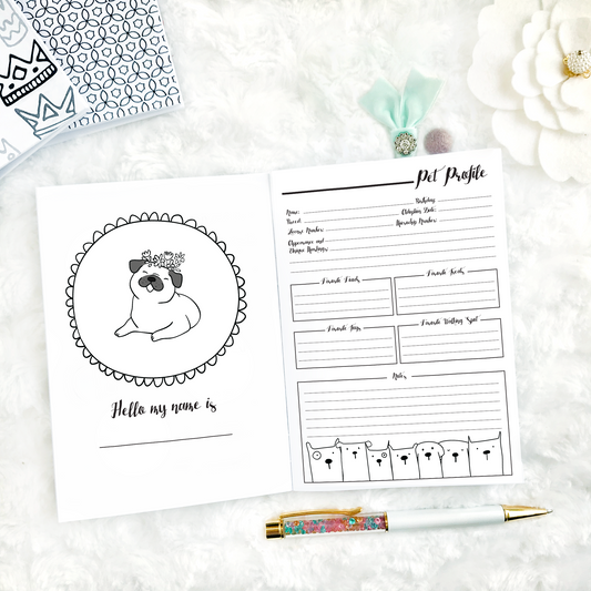 Pet Planner for Dogs | Printed