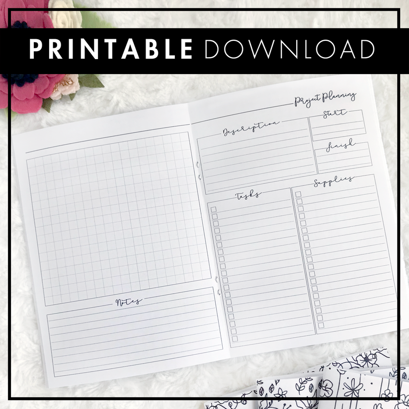 Lights Planner Action Planner Inserts Project Planner Printable