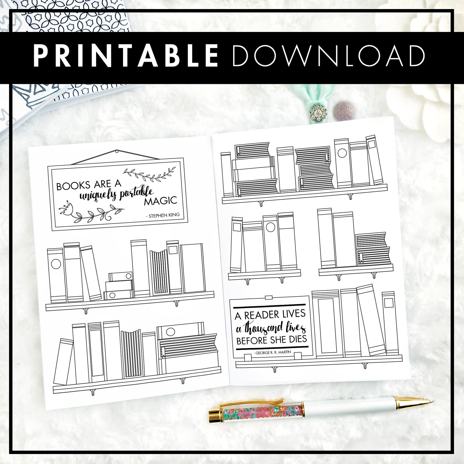Reading Tracker Yearly Reading Tracker Reading Pages Tracker Printable  Planner Page Printable Page Bullet Journal 