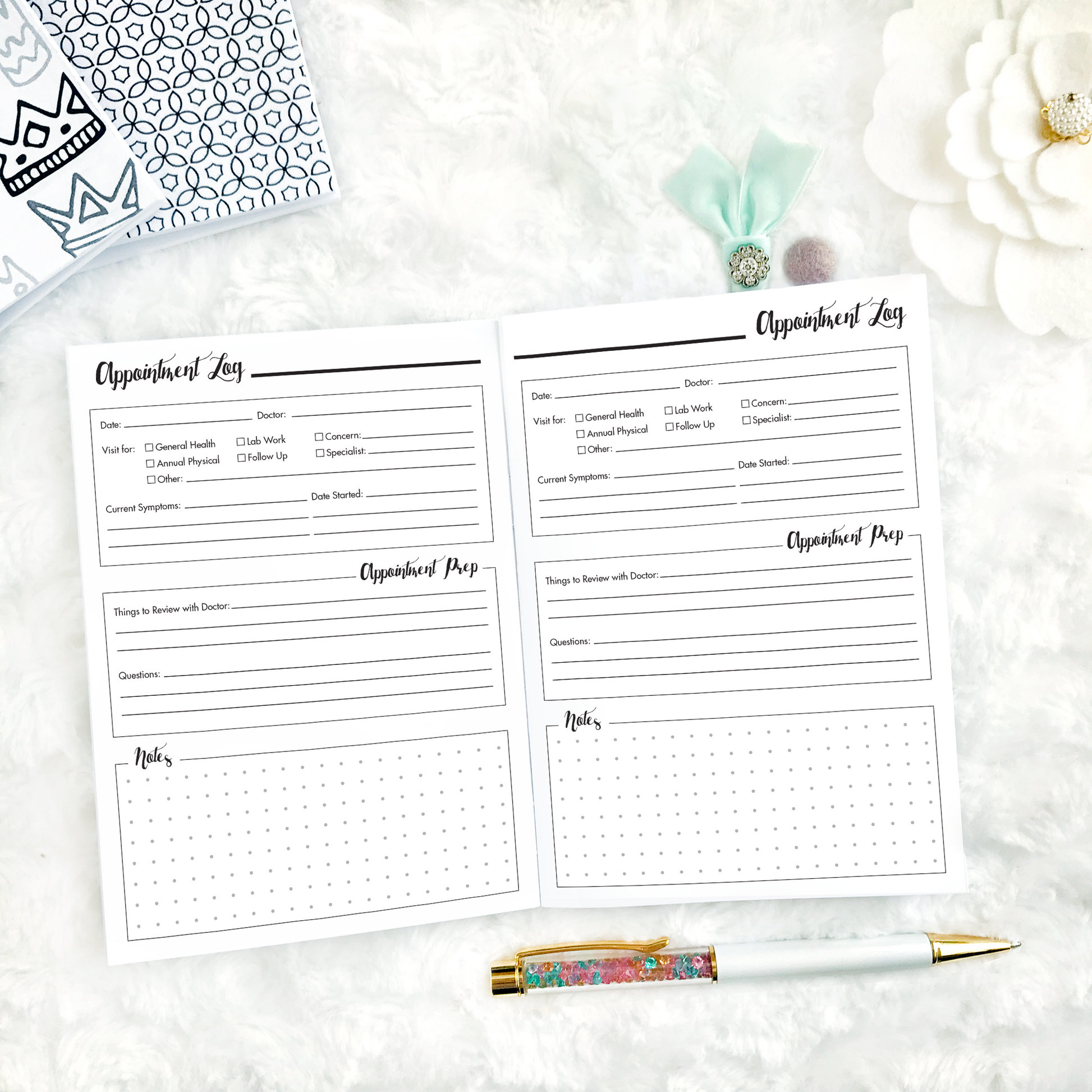 lpa-planner-inserts-medical-planner-appointment-log-printable-lights-planner-action for Free Printable Medical Appointment Log LPA Planner Inserts | Medical Planner & Appointment Log | Printable – Lights Planner Action for Free Printable Medical Appointment Log