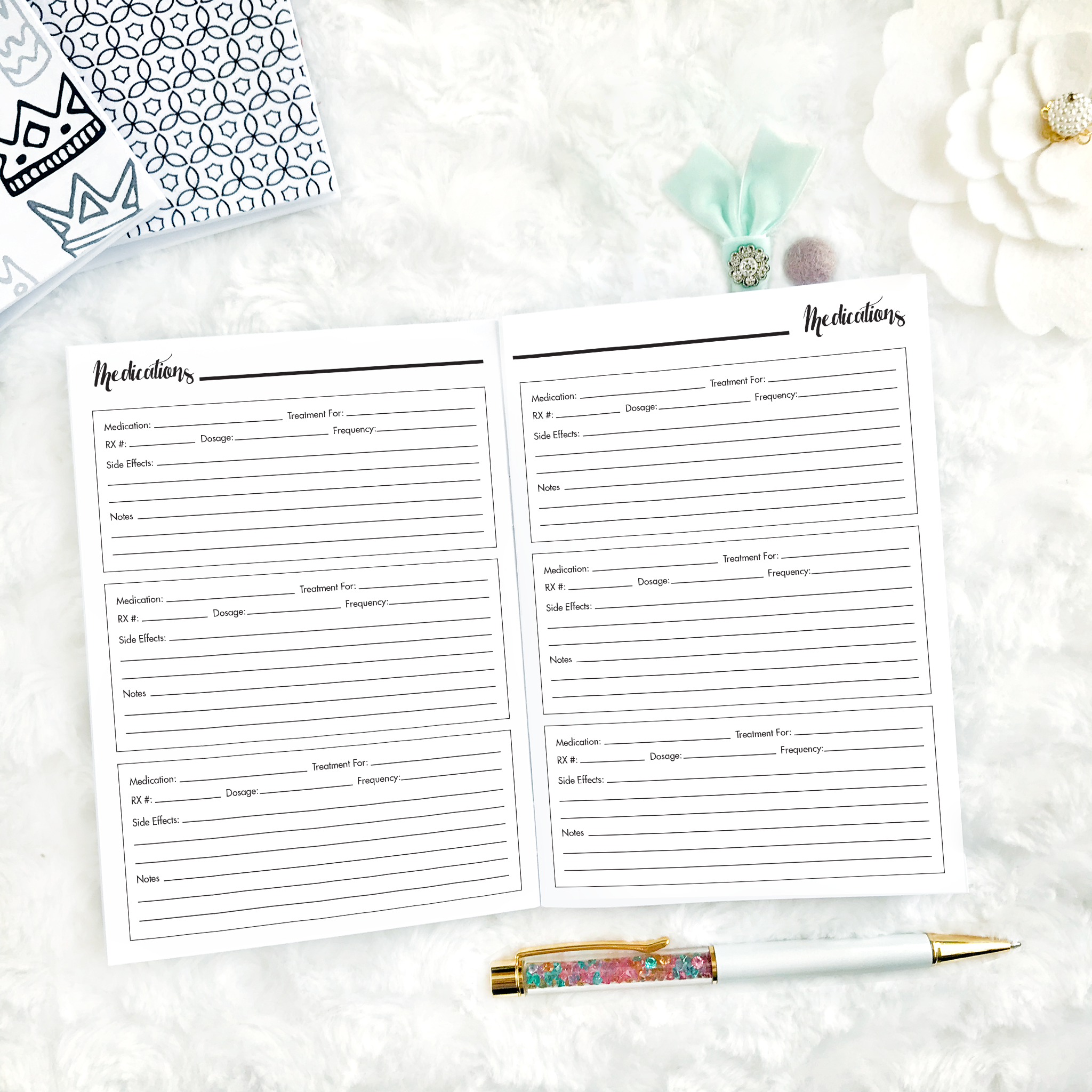 Planner Medical Insert LPA Planner Inserts | Medical Planner & Appointment Log | Printable ...