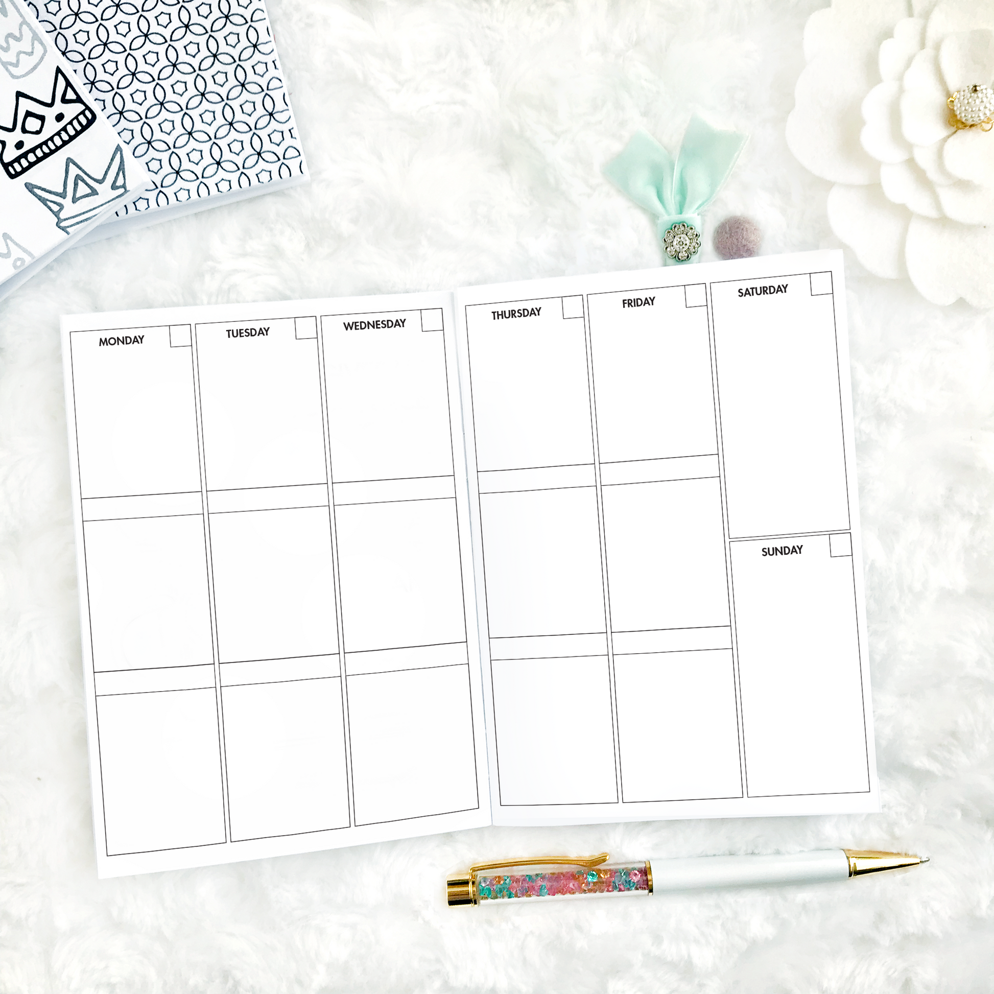 LPA Planner Inserts | Undated Weekly Vertical Box | Printable – Lights ...