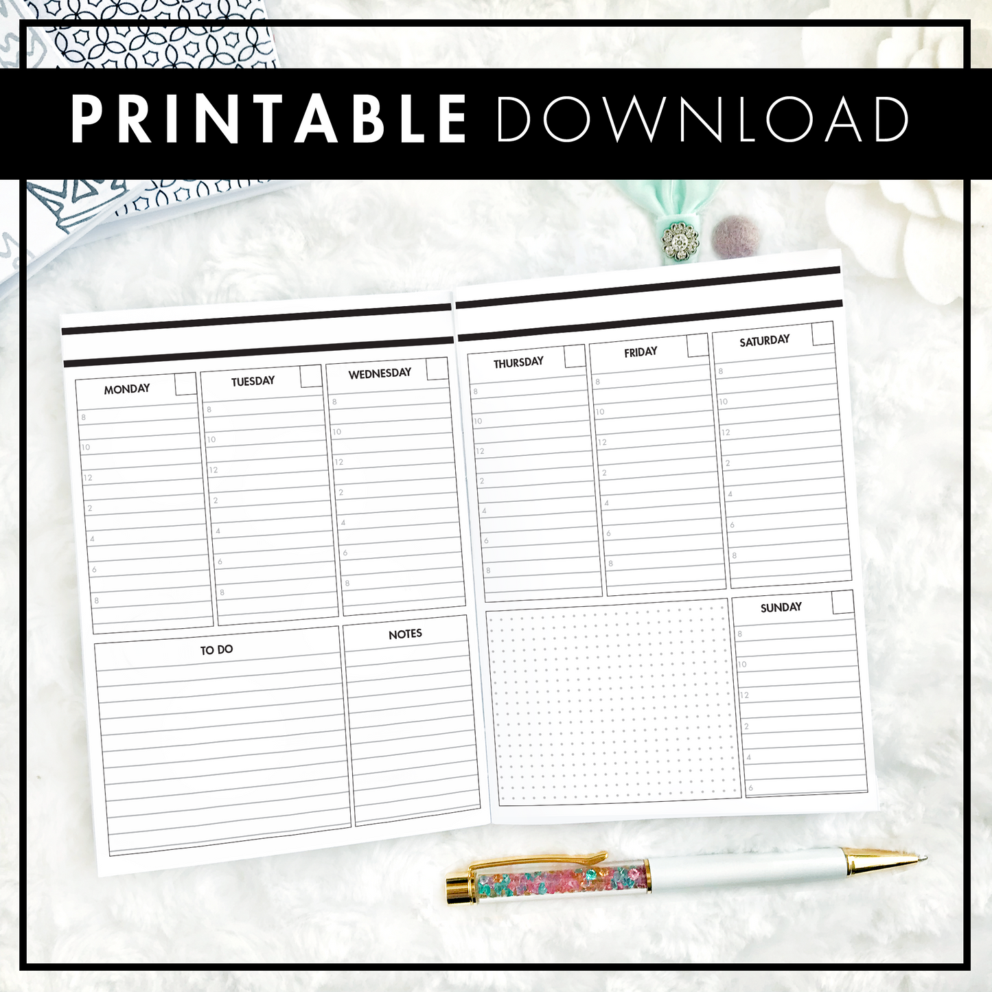 The Carissa Weekly | Printable
