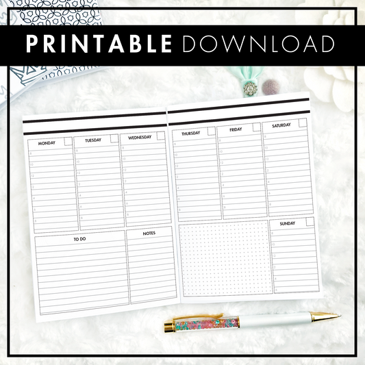 The Carissa Weekly | Printable