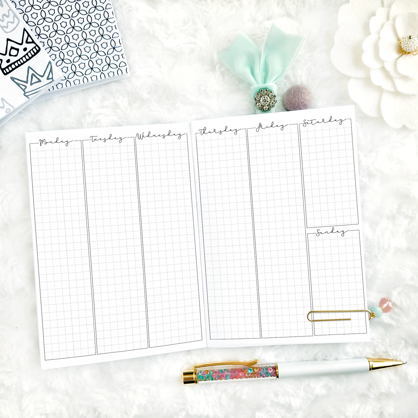 LPA Planner Inserts | The Holly | Printable – Lights Planner Action