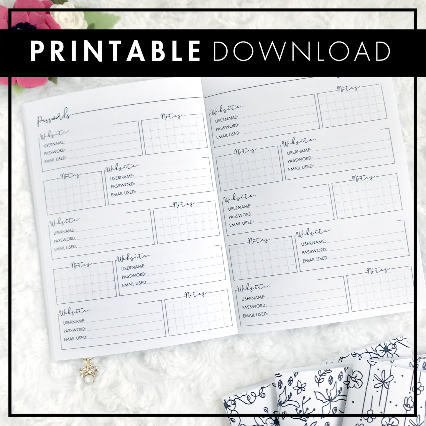 Password Tracker | Printable